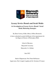luxury brands and social media thesis
